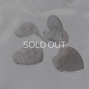 Glow Series 1 - Sculpted Heart Compact Mirror