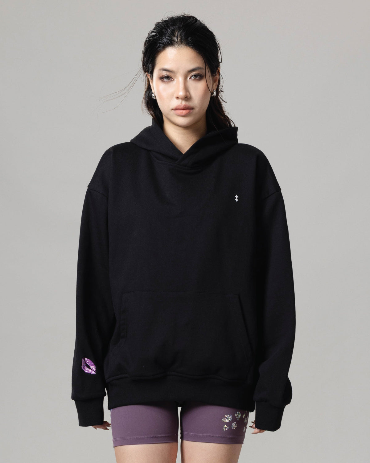 閃鑽 KISSES 連帽衛衣 ✦ Midnight Collection